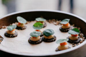 Hearst fashion sustainability event canapés