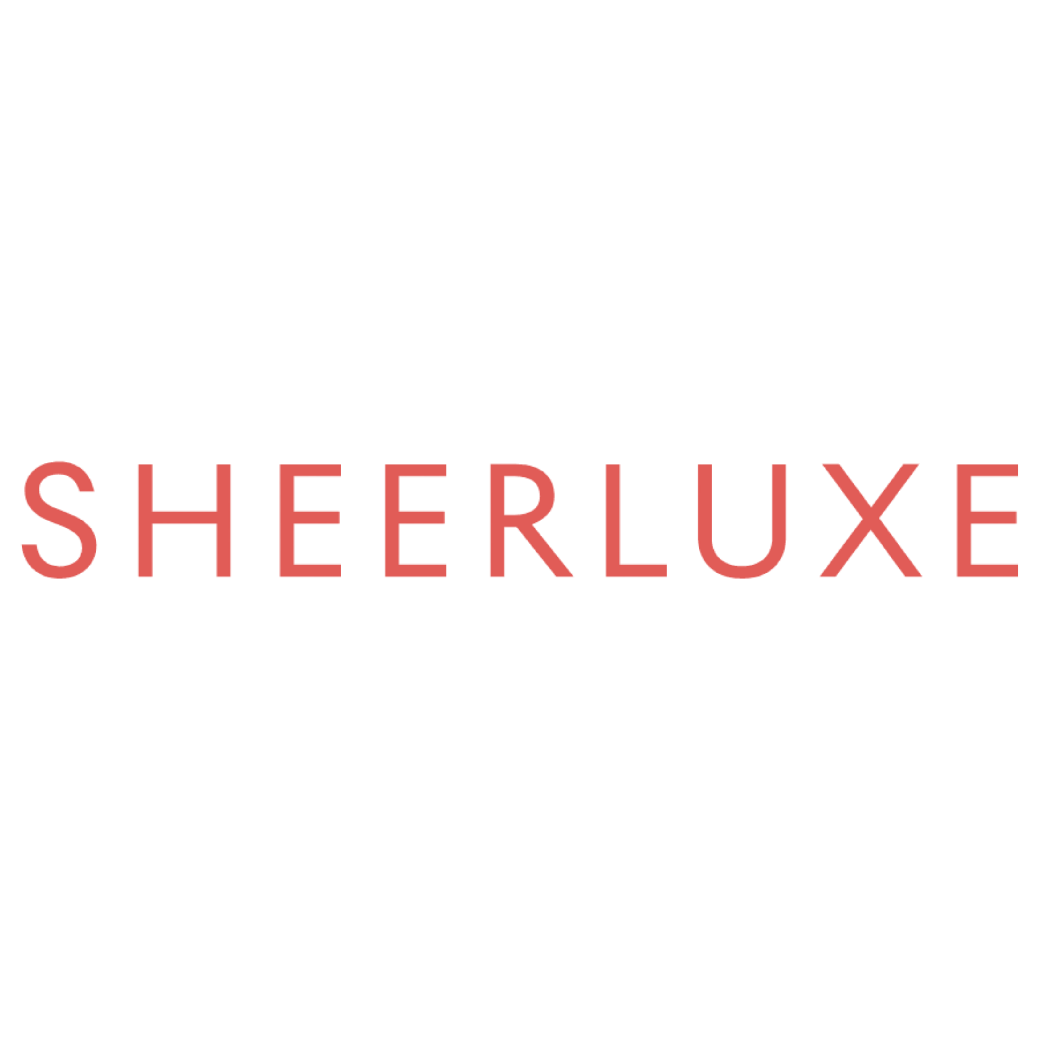 Sheerluxe logo in red