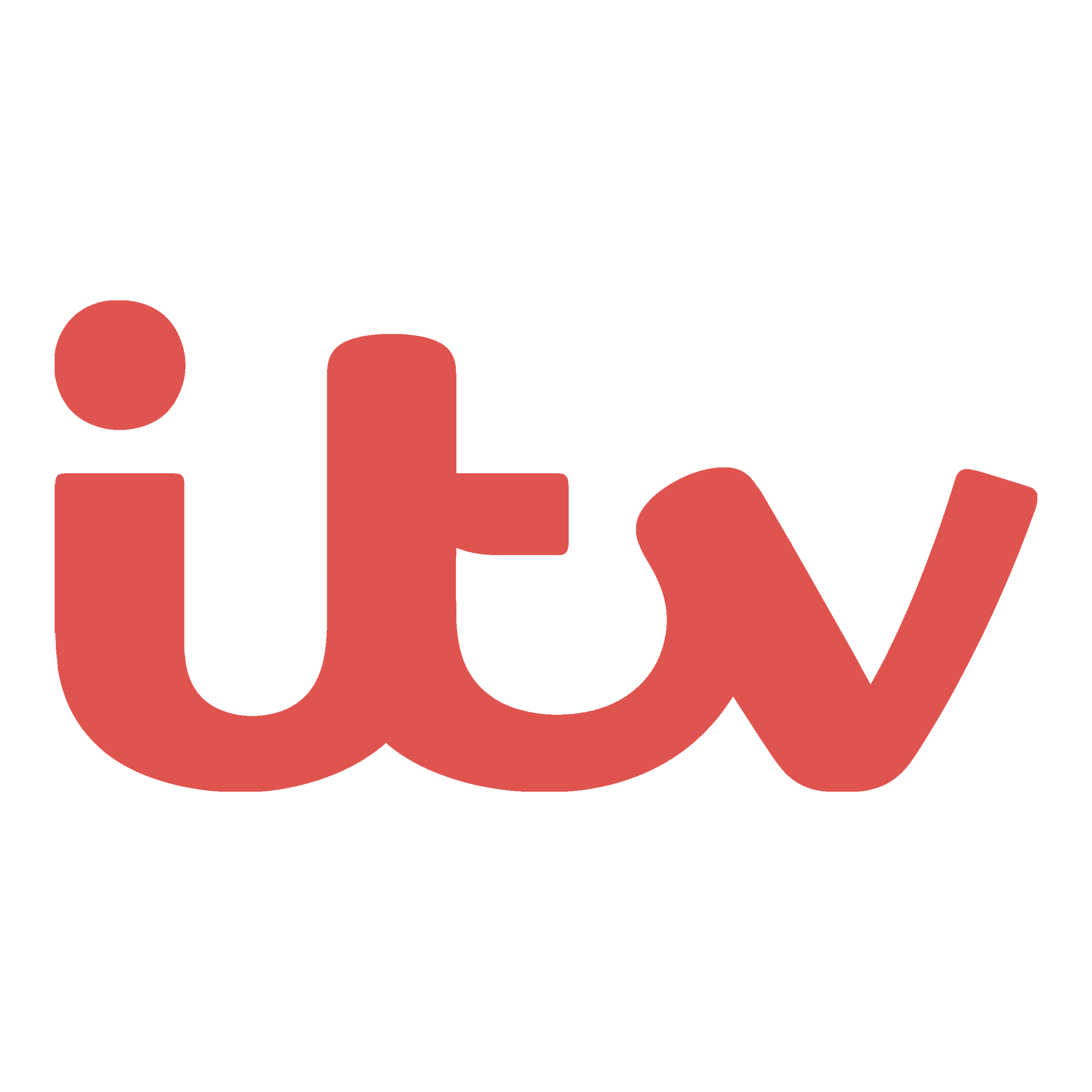 ITV logo in red